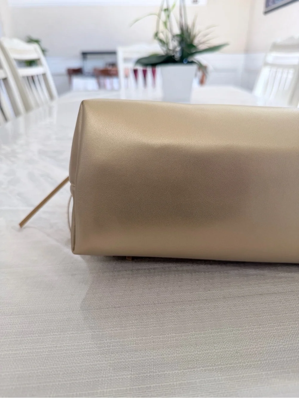 Juicy Couture Gold Fringe Cosmetic Bag with Toiletry Bottle